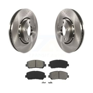 Front Disc Brake Rotors And Semi-Metallic Pads Kit For Mazda CX-5 K8S-102274
