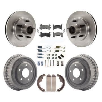 Front Rear Brake Rotors Semi-Metallic Pad Drum Kit (7Pc) For GMC Sonoma Chevrolet S10 S15 K8S-102286