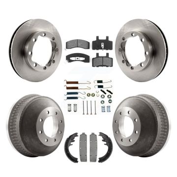 Front Rear Brake Rotor Semi-Metallic Pad Drum Kit (7Pc) For 1988-1989 K3500 GMC Chevrolet K8S-102295
