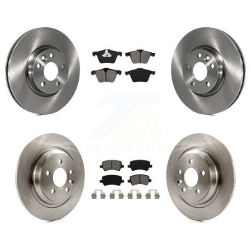 Front Rear Disc Brake Rotors And Semi-Metallic Pads Kit For Volvo V70 K8S-102406