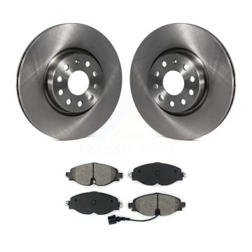 Front Brake Rotor Semi-Metallic Pad Kit For Volkswagen Golf Taos Audi GTI Jetta A3 Passat K8S-102579