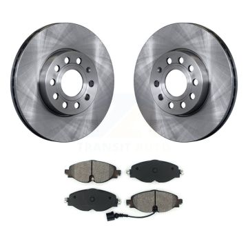 Front Brake Rotor Semi-Metallic Pad Kit For Volkswagen Golf Jetta SportWagen Taos Audi A3 K8S-102580