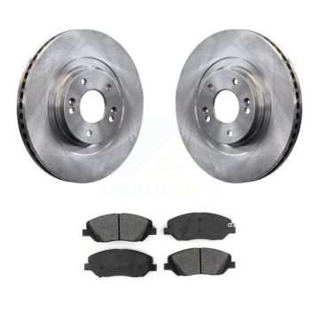 Front Disc Brake Rotors And Semi-Metallic Pads Kit For Hyundai Santa Fe XL K8S-102582
