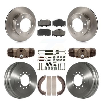 Front Rear Brake Rotor Semi-Metallic Pad Drum Kit (9Pc) For 02 Toyota 4Runner Limited/SR5 K8S-102644