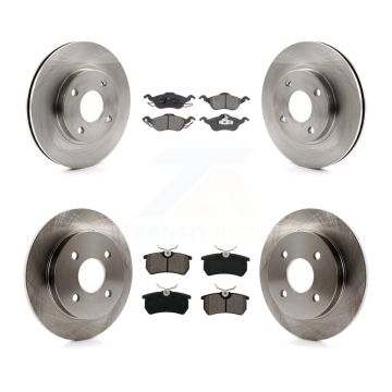 Front Rear Disc Brake Rotors And Semi-Metallic Pads Kit For Ford Focus K8S-102671