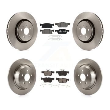 Front Rear Disc Brake Rotors And Semi-Metallic Pad Kit For Ford Edge Lincoln Nautilus MKX K8S-102676