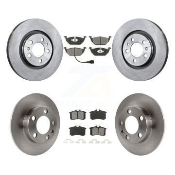 Front Rear Disc Brake Rotors And Semi-Metallic Pads Kit For Volkswagen Beetle K8S-102680