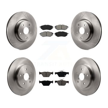 Front Rear Disc Brake Rotors And Semi-Metallic Pads Kit For Subaru Outback WRX Legacy K8S-102683