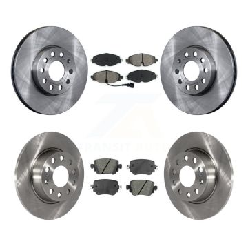 Front Rear Disc Brake Rotors And Semi-Metallic Pads Kit For Volkswagen Golf SportWagen K8S-102691