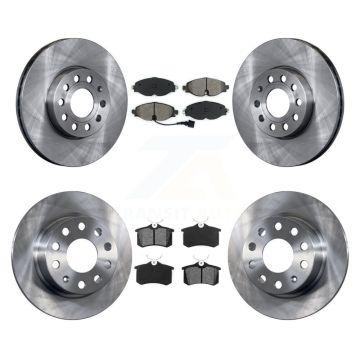Front Rear Brake Rotor Semi-Metallic Pad Kit For Volkswagen Golf SportWagen DIESEL engine K8S-102693
