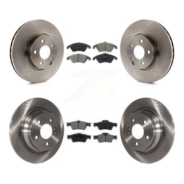 Front Rear Disc Brake Rotors And Semi-Metallic Pads Kit For Mercedes-Benz E250 K8S-102698