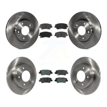 Front Rear Disc Brake Rotors And Semi-Metallic Pad Kit For 2017-2020 Hyundai Elantra 2.0L K8S-102700