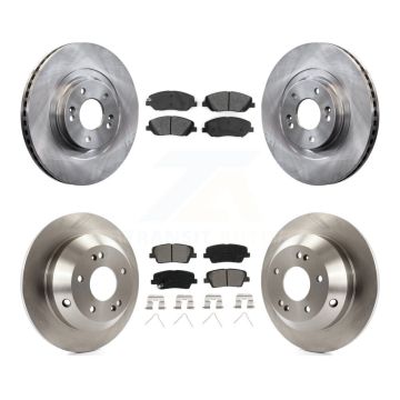 Front Rear Disc Brake Rotors And Semi-Metallic Pads Kit For Hyundai Santa Fe XL K8S-102703