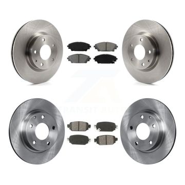 Front Rear Disc Brake Rotors And Semi-Metallic Pads Kit For 2019-2022 Mazda CX-3 AWD K8S-102706