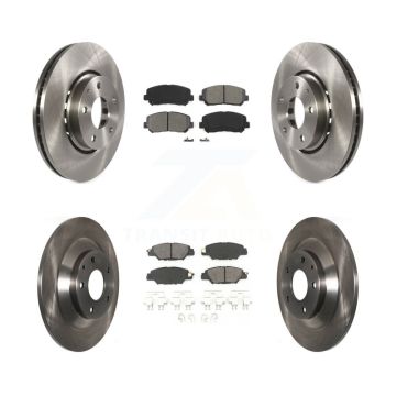 Front Rear Disc Brake Rotors And Semi-Metallic Pads Kit For Mazda CX-5 K8S-102711