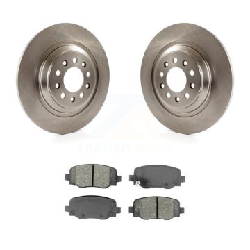 Rear Brake Rotor & Semi-Metallic Pad Kit For Jeep Cherokee With Dual Piston Front Caliper K8S-102718