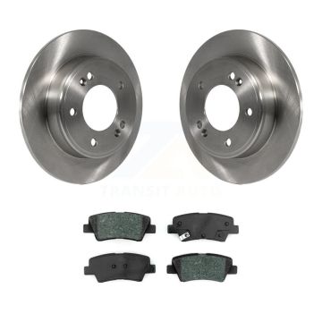 Rear Disc Brake Rotors And Semi-Metallic Pads Kit For Hyundai Elantra Venue Kia Soul K8S-102724