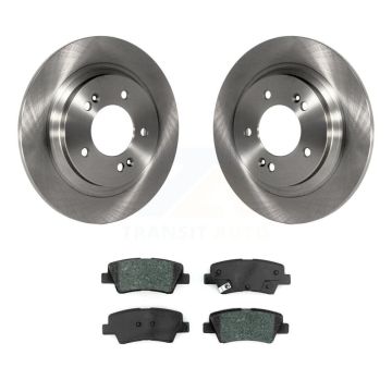 Rear Disc Brake Rotors And Semi-Metallic Pads Kit For Hyundai Ioniq Kia Niro K8S-102728