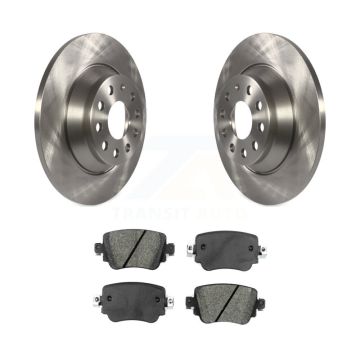 Rear Disc Brake Rotors And Semi-Metallic Pads Kit For 2016-2018 Audi Q3 Quattro K8S-102732