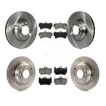 Front Rear Disc Brake Rotors And Semi-Metallic Pads Kit (6Pc) For Audi Q7 K8S-102741