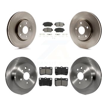 Front Rear Disc Brake Rotors And Semi-Metallic Pads Kit (6Pc) For Lexus IS250 GS300 K8S-102742