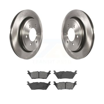 Rear Brake Rotor & Semi-Metallic Pad Kit For 15-17 Ford F-150 With Electric Parking K8S-102748
