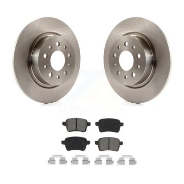 Rear Disc Brake Rotors And Semi-Metallic Pads Kit For 2014-2020 Fiat 500L K8S-102749