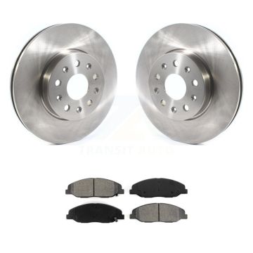 Front Disc Brake Rotor & Semi-Metallic Pad Kit For Cadillac CTS Without Heavy Duty Brakes K8S-102754