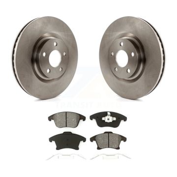 Front Disc Brake Rotor Semi-Metallic Pad Kit For Ford Police Responder Hybrid SSV Plug-In K8S-102755
