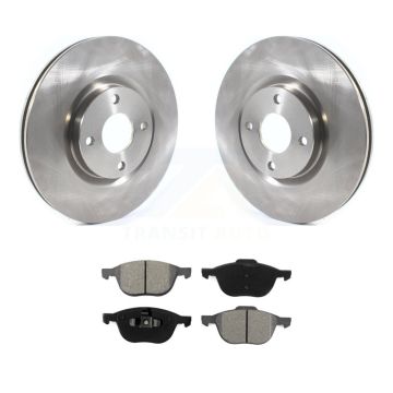 Front Disc Brake Rotors And Semi-Metallic Pads Kit For 2018-2022 Ford EcoSport K8S-102756