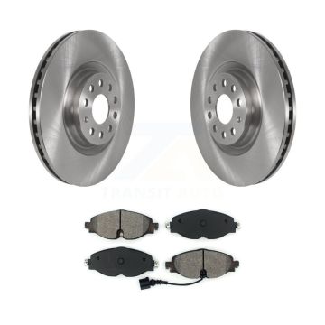 Front Disc Brake Rotors And Semi-Metallic Pads Kit For Volkswagen Golf Jetta Audi A3 K8S-102767
