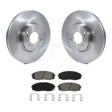 Front Disc Brake Rotors And Semi-Metallic Pads Kit For 2015-2021 Kia Sedona K8S-102773