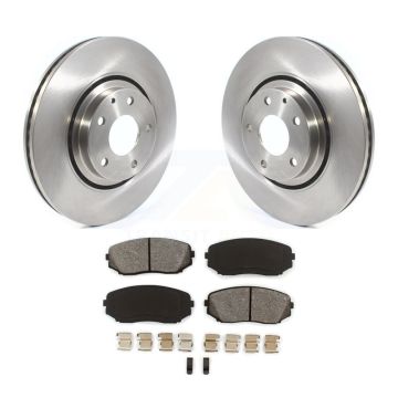 Front Disc Brake Rotors And Semi-Metallic Pads Kit For Mazda CX-5 CX-9 K8S-102775