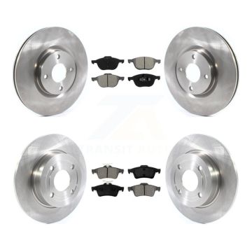 Front Rear Disc Brake Rotors And Semi-Metallic Pads Kit For 2018-2021 Ford EcoSport FWD K8S-102783