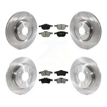 Front Rear Disc Brake Rotors And Semi-Metallic Pads Kit For 2018-2022 Ford EcoSport AWD K8S-102784