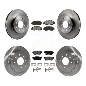 Front Rear Disc Brake Rotors And Semi-Metallic Pads Kit For 1992-1993 Acura Integra GS-R K8S-102786