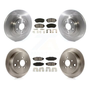 Front Rear Brake Rotor & Semi-Metallic Pad Kit For Subaru Impreza Forester Outback Legacy K8S-102793