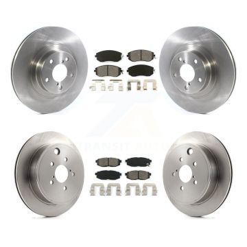 Front Rear Disc Brake Rotors And Semi-Metallic Pads Kit For Subaru BRZ Toyota 86 K8S-102794