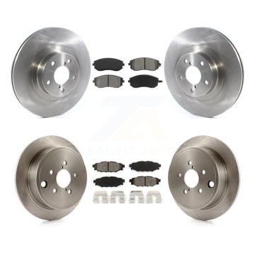 Front Rear Brake Rotor & Semi-Metallic Pad Kit For Subaru Outback Forester Impreza Legacy K8S-102798