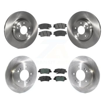 Front Rear Disc Brake Rotors And Semi-Metallic Pad Kit For 2017-2020 Hyundai Elantra 1.6L K8S-102808