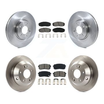 Front Rear Disc Brake Rotors And Semi-Metallic Pads Kit For 2015-2021 Kia Sedona K8S-102813