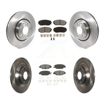 Front Rear Disc Brake Rotor & Semi-Metallic Pad Kit For 2019-2023 Mazda CX-5 Turbocharged K8S-102815