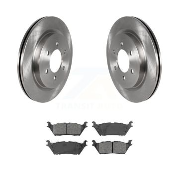 Rear Disc Brake Rotor & Semi-Metallic Pad Kit For Ford F-150 Expedition Lincoln Navigator K8S-102819
