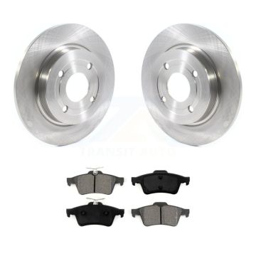 Rear Disc Brake Rotors And Semi-Metallic Pads Kit For 2018-2022 Ford EcoSport AWD K8S-102821