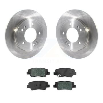 Rear Disc Brake Rotors And Semi-Metallic Pads Kit For Hyundai Elantra Kia Niro Ioniq K8S-102825