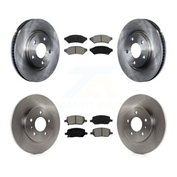 Front Rear Brake Rotor Semi-Metallic Pad Kit For Pontiac Montana Chevrolet Uplander Buick K8S-102840