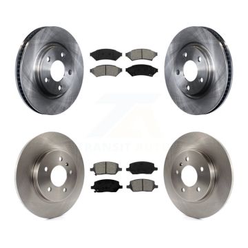 Front Rear Brake Rotors Semi-Metallic Pad Kit For Chevrolet Uplander Buick Terraza Saturn K8S-102841