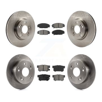 Front Rear Disc Brake Rotors And Semi-Metallic Pads Kit For 2002-2006 Acura RSX Type-S K8S-102845