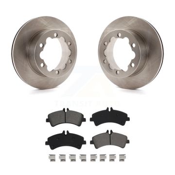 Rear Brake Rotor Semi-Metallic Pad Kit For Sprinter 3500 Mercedes-Benz Dodge Freightliner K8S-102846