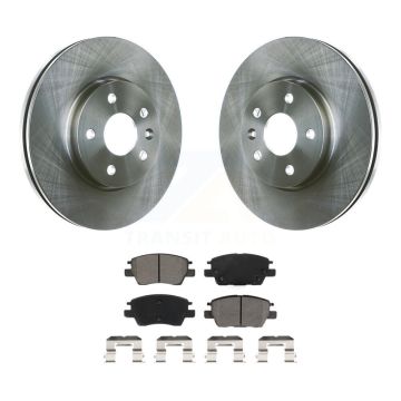 Front Disc Brake Rotors And Semi-Metallic Pads Kit For Chevrolet Cruze Bolt EV EUV Volt K8S-102853